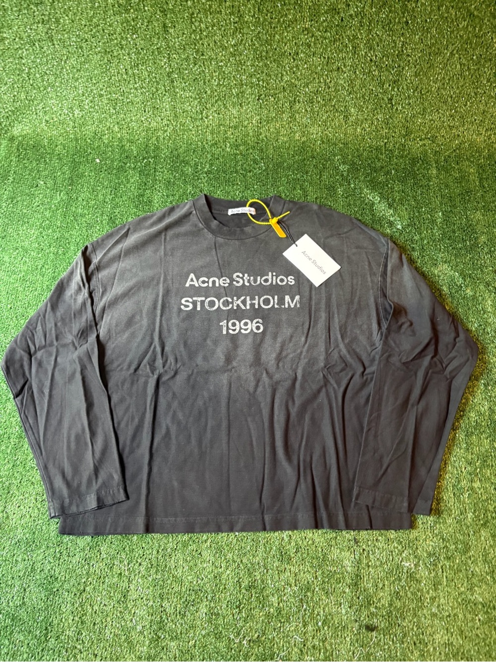 Acne Studios Black Long Sleeve 'Stockholm 1996' Tee